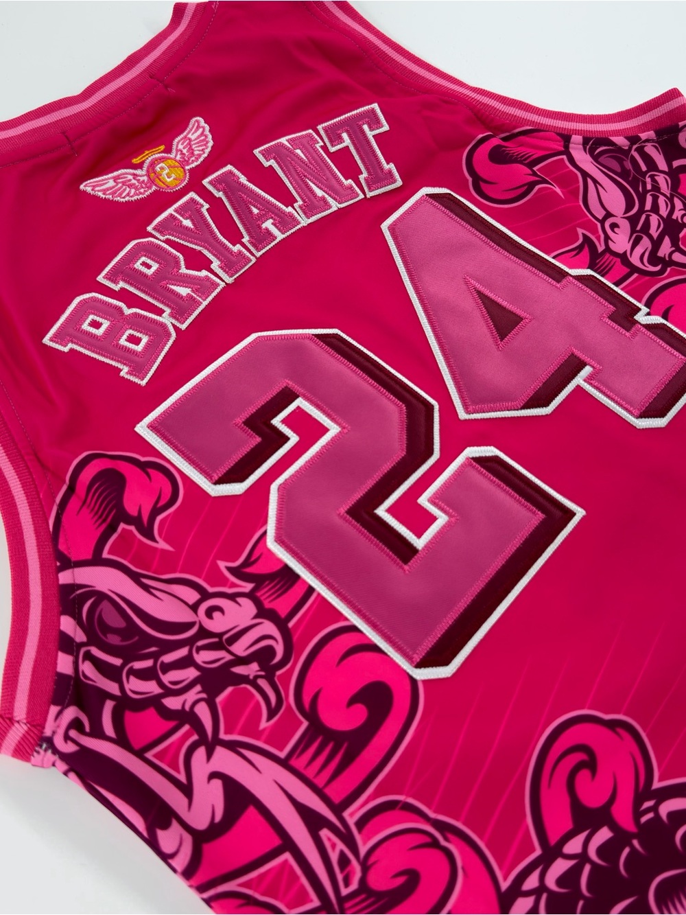 0216 Womens Sleeveless Hot Pink Kobe Bryant Jersey Dress